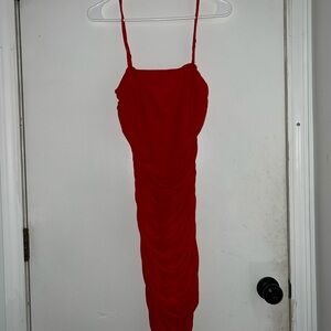 YesStyle Strapless Red Dress